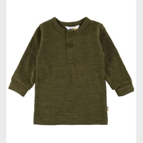 Joha Bluse - Uld - Mos Grn