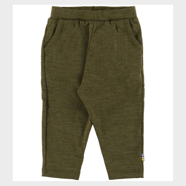 Joha Bukser - Uld - Mos Grn