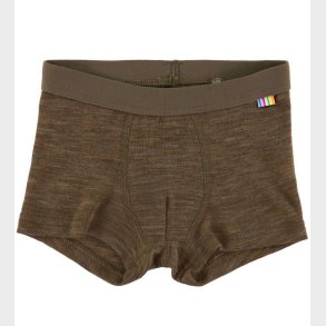 Joha Boxershorts - Uld/Silke - Brun Meleret