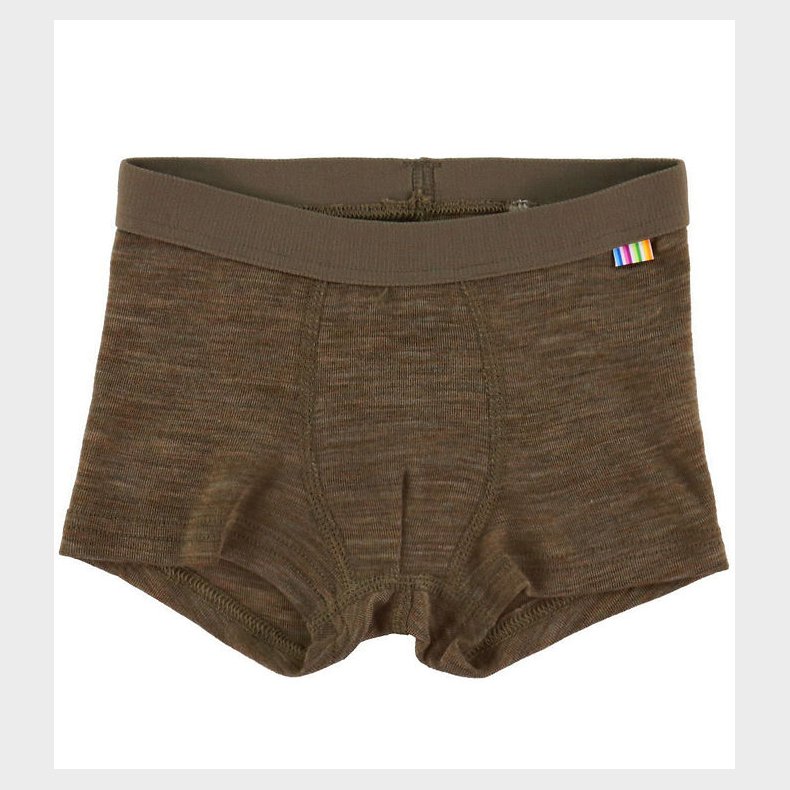 Joha Boxershorts - Uld/Silke - Brun Meleret