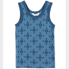 Joha Undertr�je - Uld/Bomuld - Bl� m. Snefnug