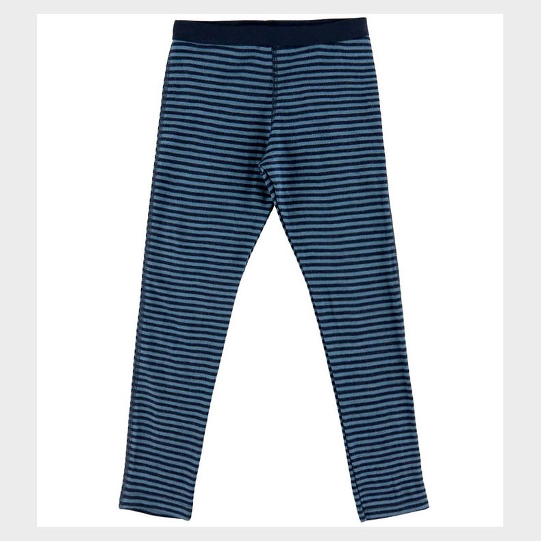 Joha Leggings - Uld - Bl m. Striber