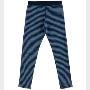 Joha Leggings - Uld - Bl� m. Striber