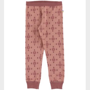 Joha Leggings - Uld/Bomuld - Rose m. Snefnug