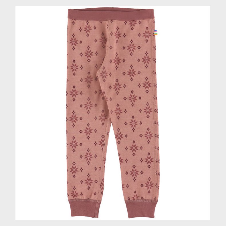 Joha Leggings - Uld/Bomuld - Rose m. Snefnug