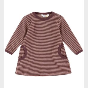 Joha Kjole - Uld - Rose m. Striber