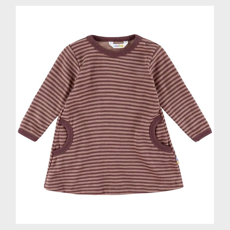 Joha Kjole - Uld - Rose m. Striber