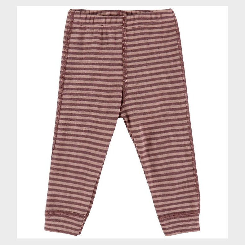 Joha Leggings - Uld - Rose m. Striber