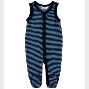 Joha Sparkedragt - Uld - Bl� m. Striber