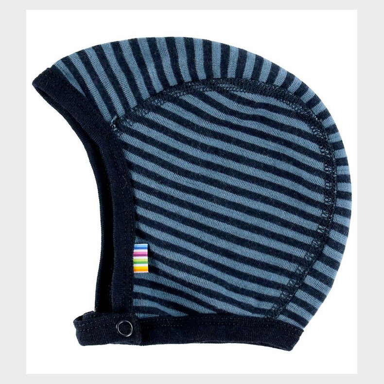 Joha Babyhjelm - Uld - Bl� m. Striber