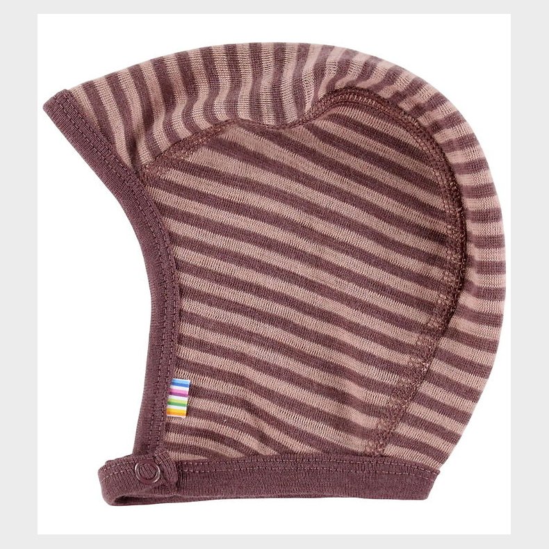 Joha Babyhjelm - Uld - Rose m. Striber