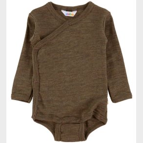 Joha Sl�-om Body l/� - Uld/Silke - Brun Meleret