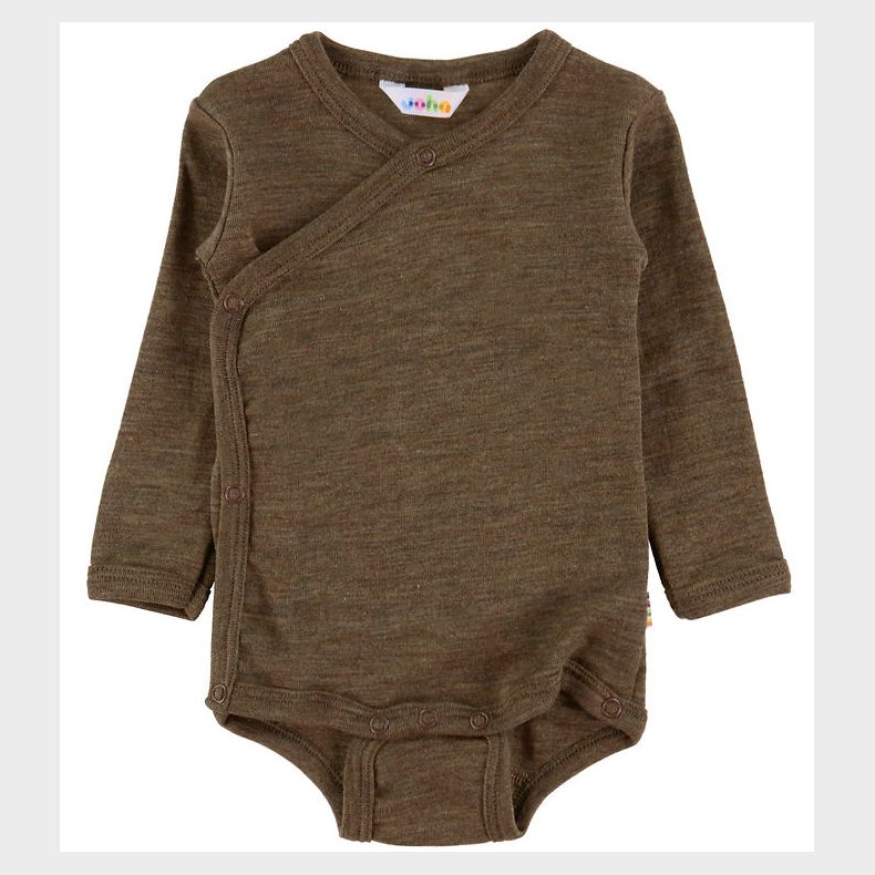 Joha Sl�-om Body l/� - Uld/Silke - Brun Meleret