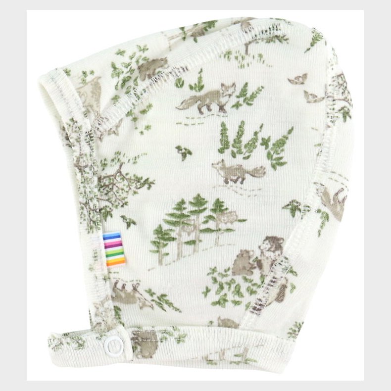 Joha Babyhjelm - Uld/Silke - Off White m. Trer