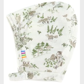 Joha Babyhjelm - Uld/Silke - Off White m. Trer