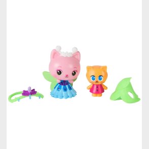 Gabby's Dollhouse Figurst - 4 Dele - Queen Kitty Fairy & Kitty