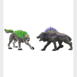 Schleich Eldrador Creatures - Granite Wolf vs. Shadow Wolf - 722