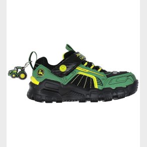 Skechers Sko m. Lys - Rugged Brights - John Deere - Grn/Sort