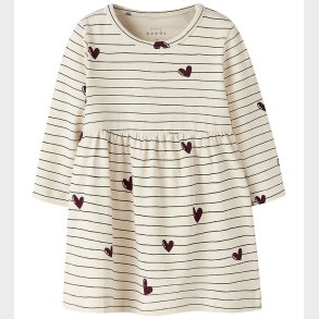 Name It Kjole - NbfVandora - Summer Sand/Stripes and hearts