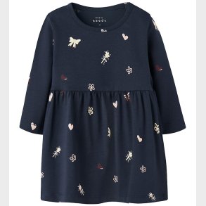 Name It Kjole - NbfVandora - Navy Blazer/Flowers and hearts