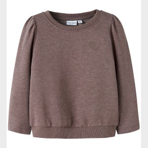 Name It Sweatshirt - NmfVima - Peppercorn/Heart Embroidery