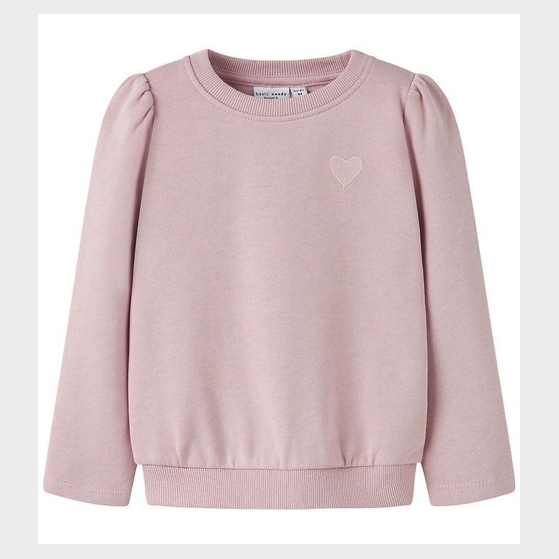 Name It Sweatshirt - NmfVima - Burnished Lilac/Heart Embroidery