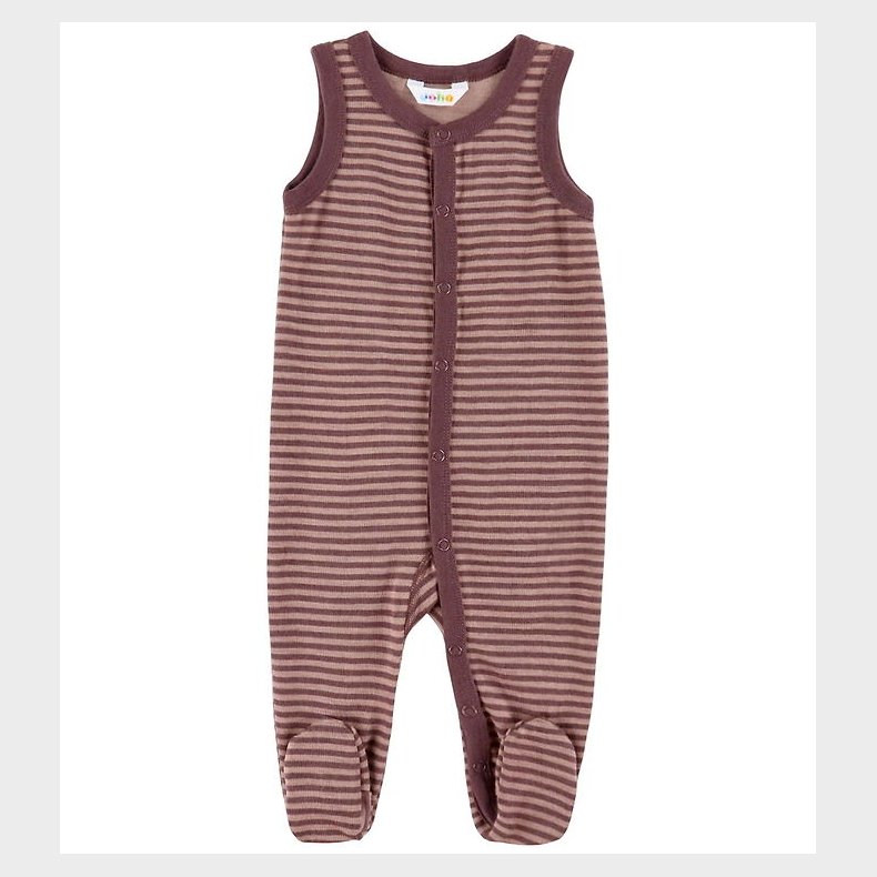 Joha Sparkedragt - Uld - Rose m. Striber