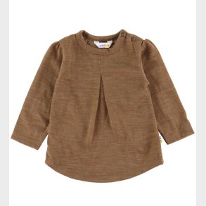 Joha Bluse - Uld - Varm Brun