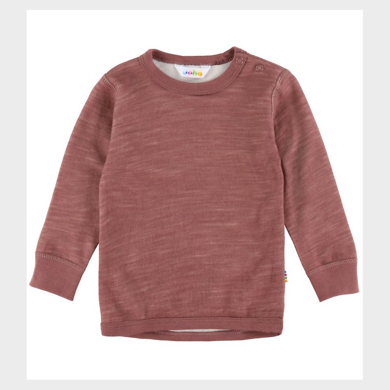 Joha Bluse - Uld/Bambus - Mrk. Rose