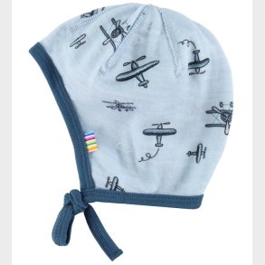 Joha Babyhjelm - 1-lags - Uld/Bambus - Lysebl