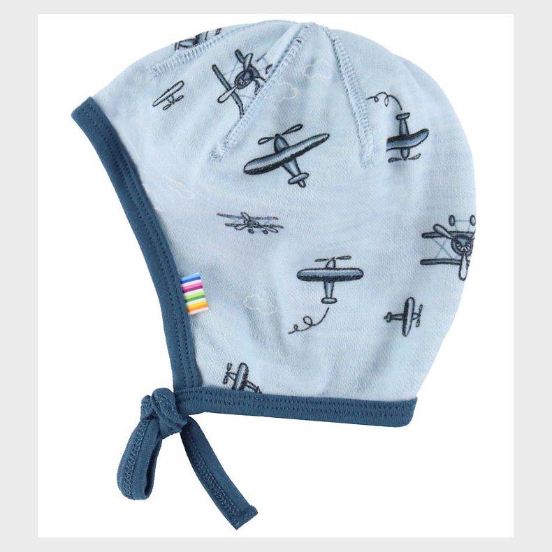 Joha Babyhjelm - 1-lags - Uld/Bambus - Lysebl