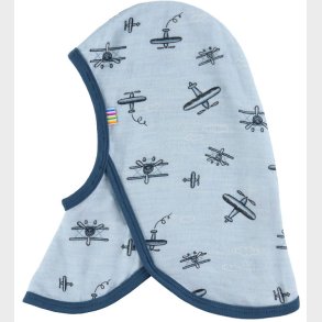 Joha Elefanthue - 1-lags - Uld/Bambus - Lysebl� m. Print