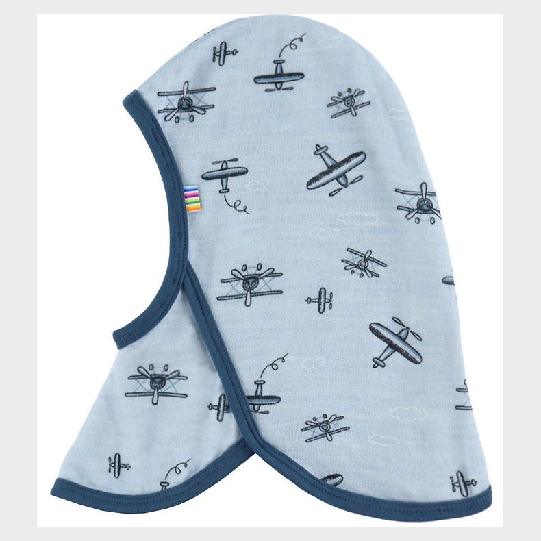 Joha Elefanthue - 1-lags - Uld/Bambus - Lysebl� m. Print