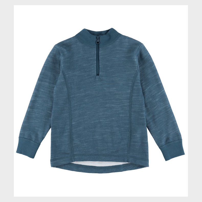 Joha Bluse - Uld/Bambus - Dark Denim