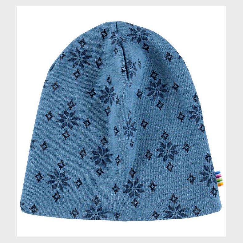 Joha Hue - 2-lags - Uld/Bomuld - Bl m. Snefnug