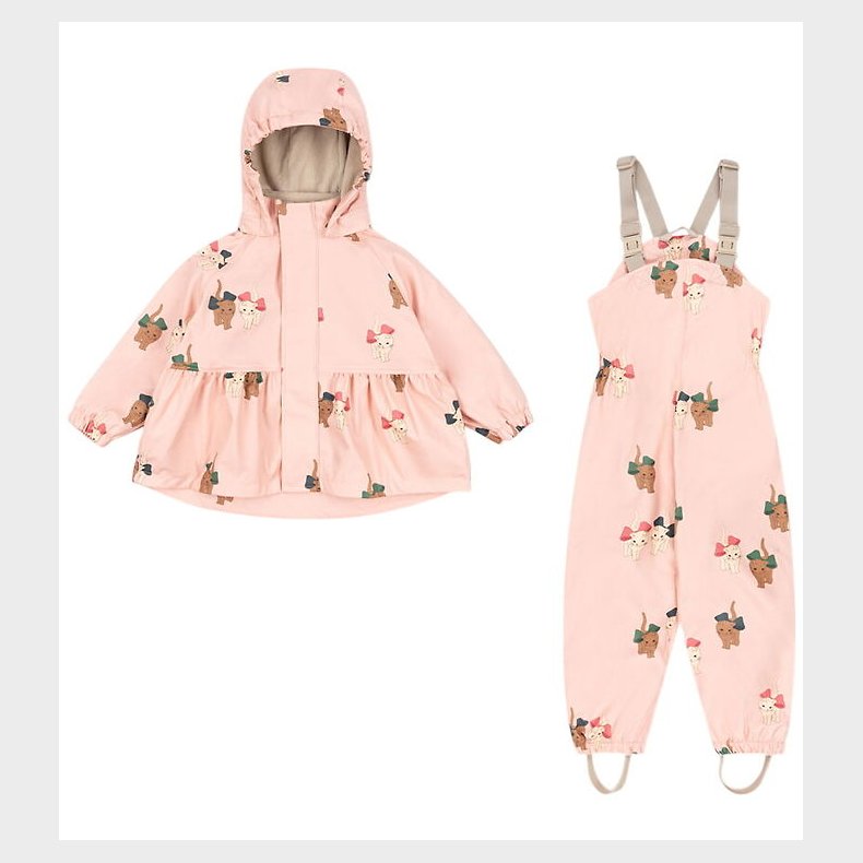 Konges Sljd Regntj m. Seler - PU - Palme - Bow Kitty Pink