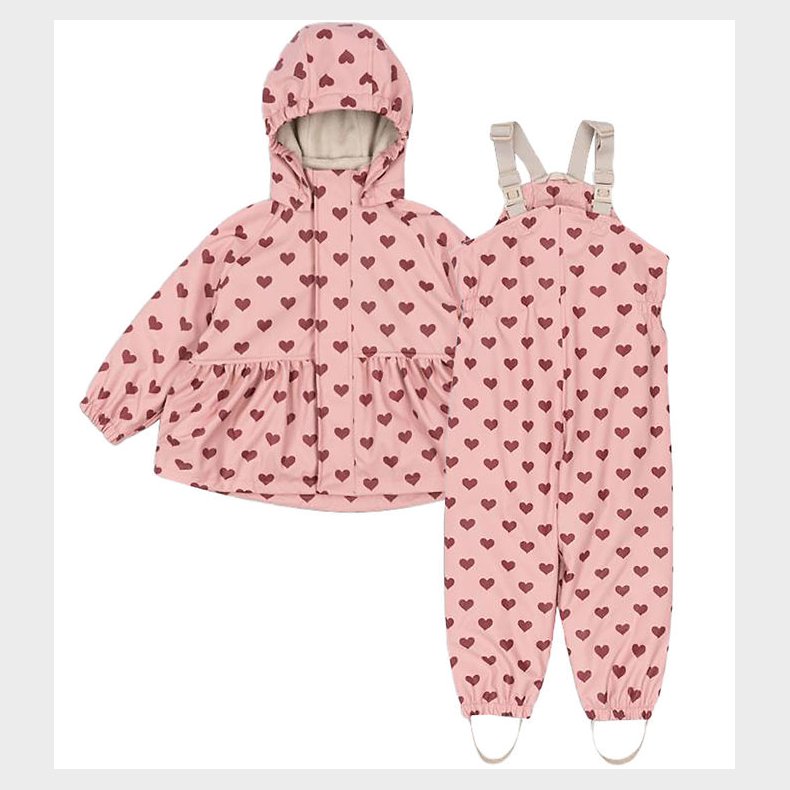 Konges Sljd Regntj m. Seler - PU - Palme - Amour Pink