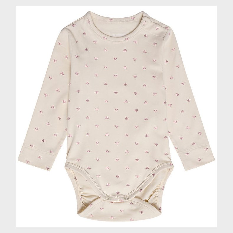 Hummel Body l/ - HmlMini Bee - Whitecap Gray m. Logo