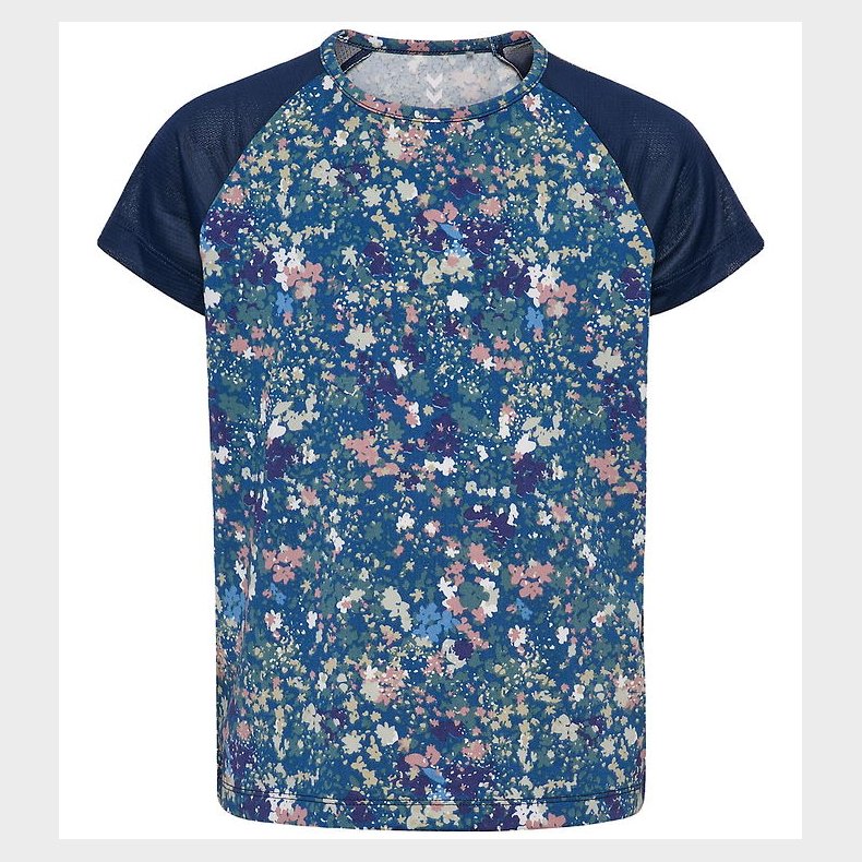 Hummel T-shirt - HmlJR Mix - Dress Blues/Riverside