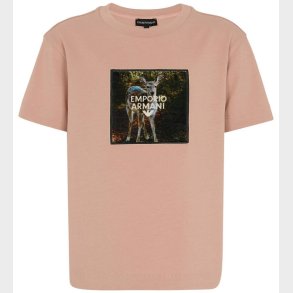 Emporio Armani T-shirt - Mahogany Rose m. Print