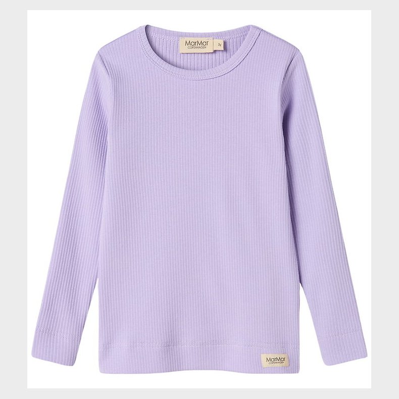 MarMar Bluse - Rib - Plain - Soft Lavender