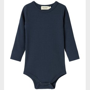 MarMar Body l/ - Rib - Plain - Pilot Navy