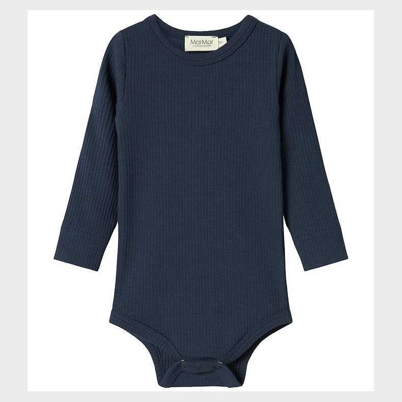MarMar Body l/ - Rib - Plain - Pilot Navy