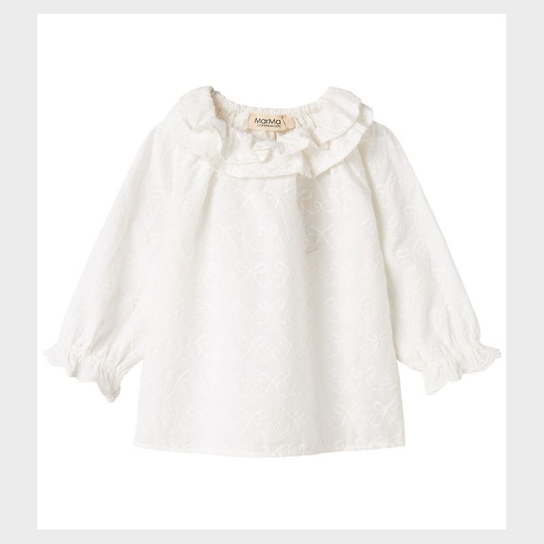 MarMar Bluse - Tonello - Hvid m. Sljfer