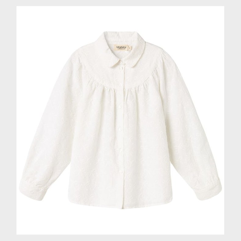 MarMar Skjorte - Trissa - Hvid m. Sl�jfer