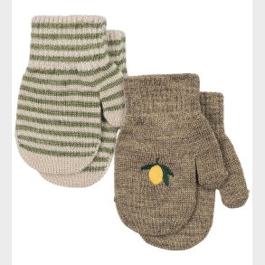 Konges Sljd Luffer - Uld/Akryl - Filla - 2-pak - Lemon/Stripe