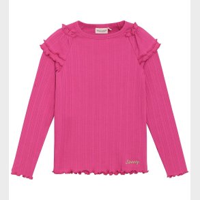 Minymo Bluse - Rib - Fuchsia Fedora