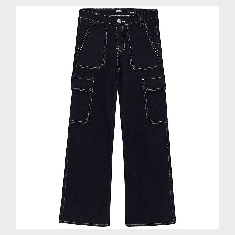 Indian Blue Jeans Jeans - Wide Fit - Dark Blue Denim
