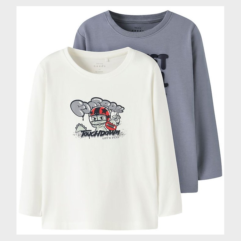 Name It Bluse - NmmVux - 2-pak - Tradewinds/Cloud Dancer