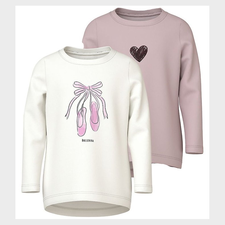 Name It Bluse - NmfVix - 2-pak - Burnished Lilac/Cloud Dancer